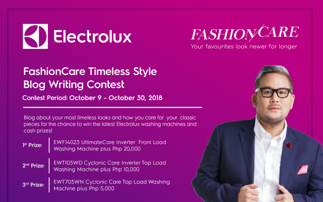 Join the Electrolux FashionCare Timeless Style Blogwriting Contest