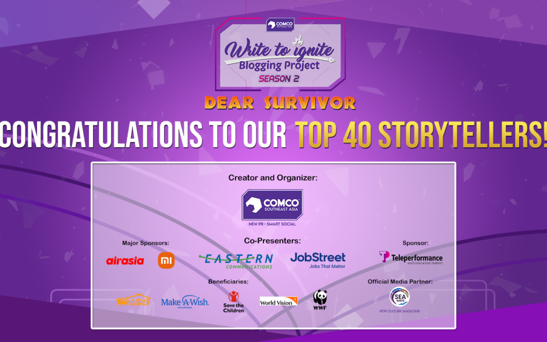ComCo Southeast Asia’s “Write to Ignite Blogging Project” Unveils Its Top 40+ Finalists for Season 2