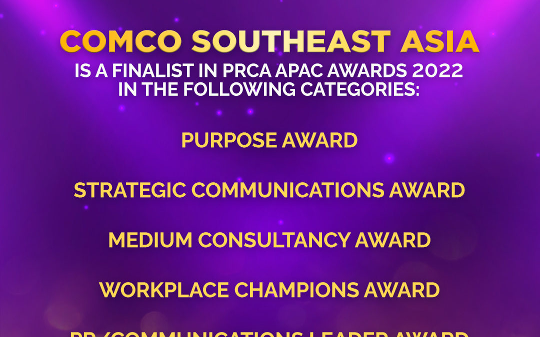 COMCO Southeast Asia is the lone Philippine agency finalist in PRCA APAC Awards 2022