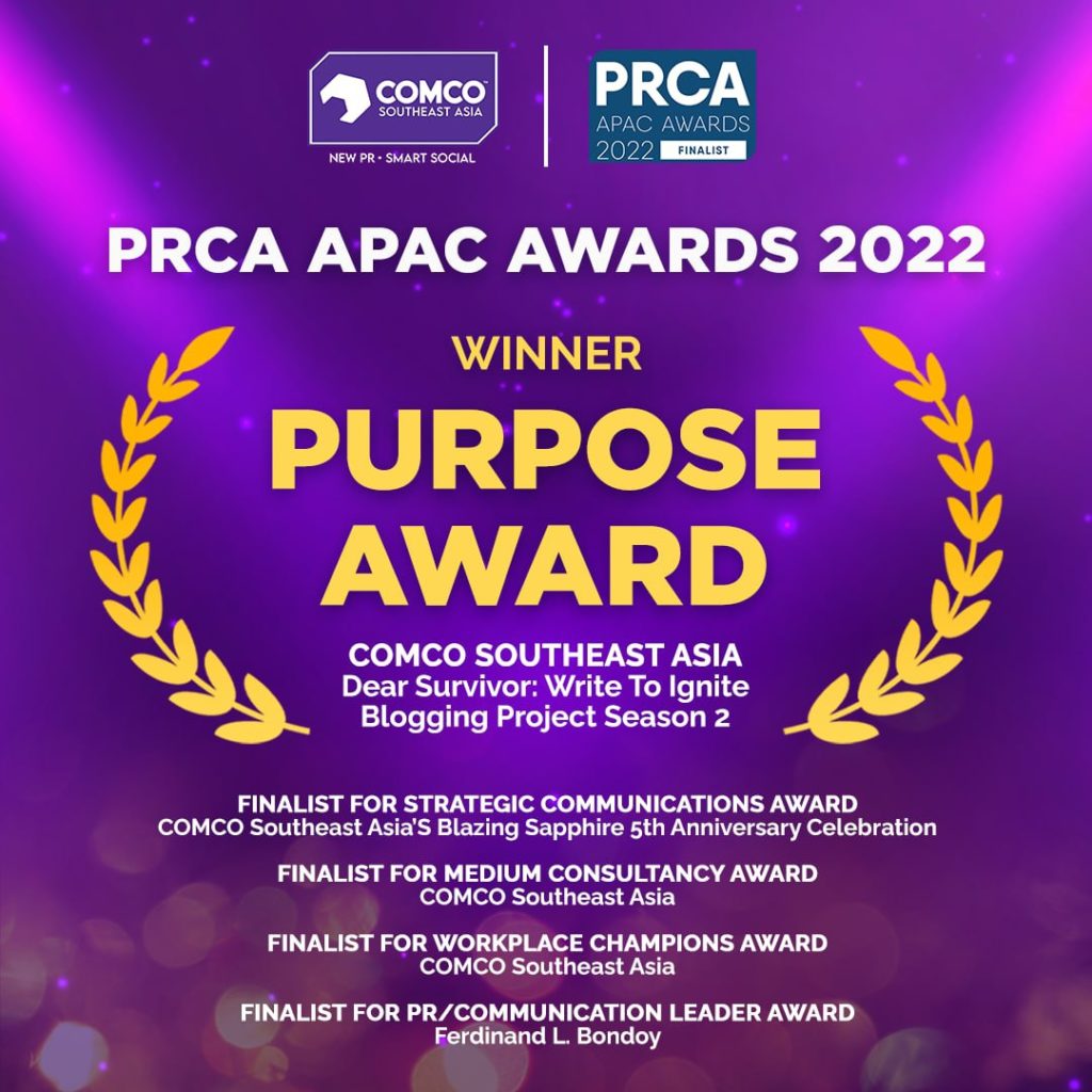 COMCO Southeast Asia PRCA Best Agency New PR Smart Social
