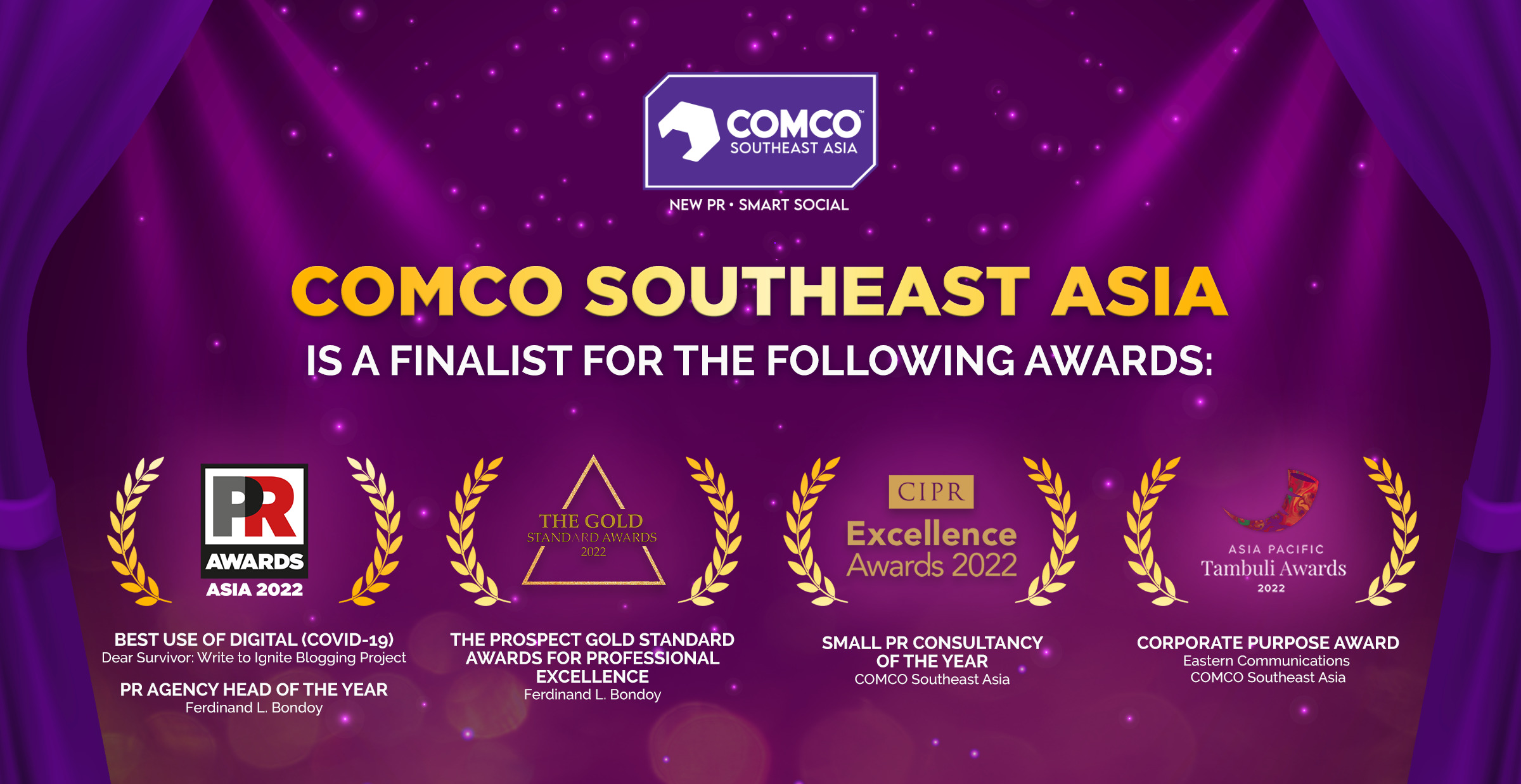 Awards COMCO Southeast Asia New PR Smart Social