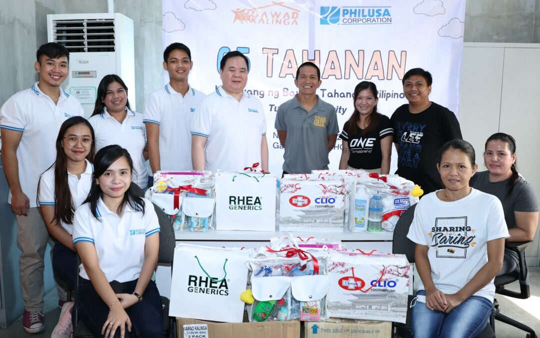 PHILUSA Corporation donates hygiene and home essentials to families of Gawad Kalinga